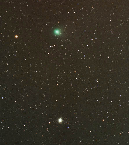 Kometa C2002C1 (Ikeya-Zhang) i gromada kulista Messier 13 Adam Kisielewicz (Lublin) 15 maj 2002