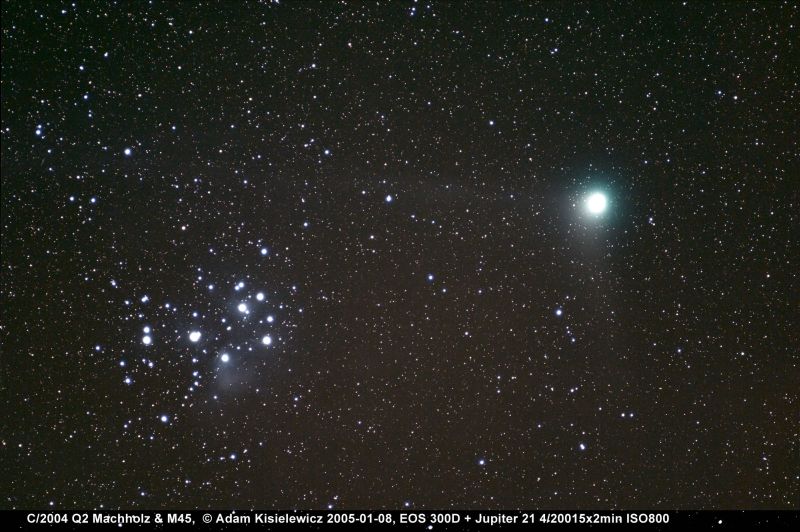 Kometa C2004 Q2 (Machholz) Adam Kisielewicz (Lublin) 8 styczeń 2005